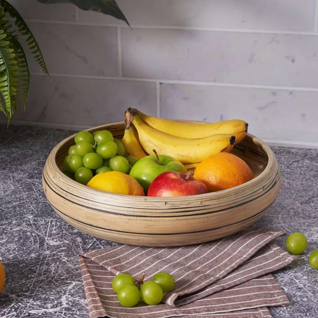 Ciotola per la frutta in Bamboo & Home Decor Bowl