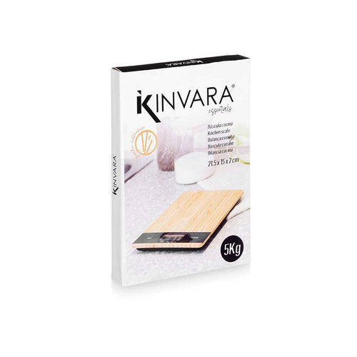 Digital Kitchen Scale Kinvara B3301-BAMBOO 5 kg-1