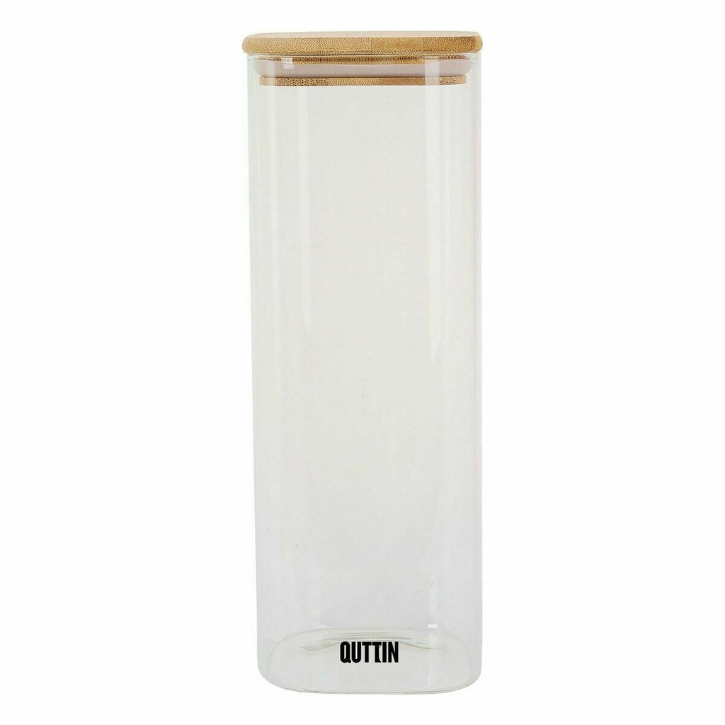Set 12 Barattoli in Vetro Borosilicato con Coperchio in Bambù-1