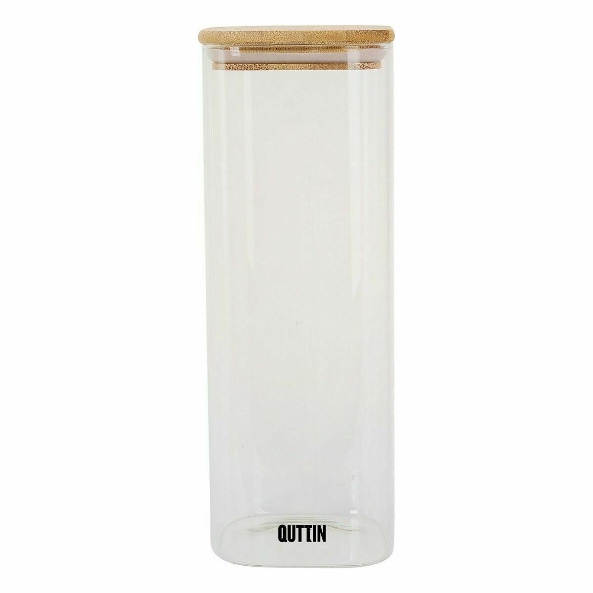 Set 12 Barattoli in Vetro Borosilicato con Coperchio in Bambù-1