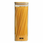 Set 12 Barattoli in Vetro Borosilicato con Coperchio in Bambù-2