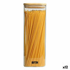 Set 12 Barattoli in Vetro Borosilicato con Coperchio in Bambù-0