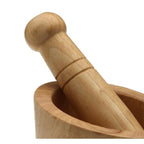 Mortaio con Pestello in Legno e Bambù-1