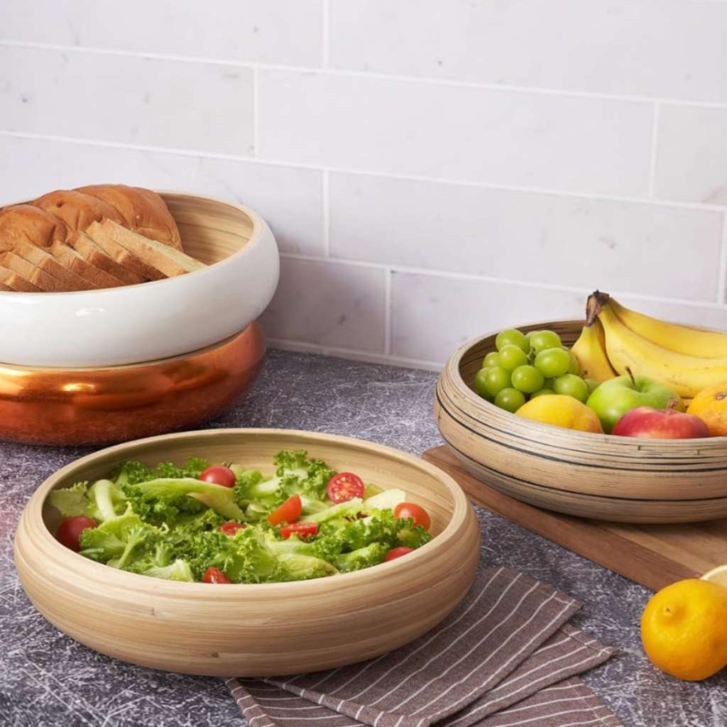 Ciotola per la frutta in Bamboo & Home Decor Bowl 